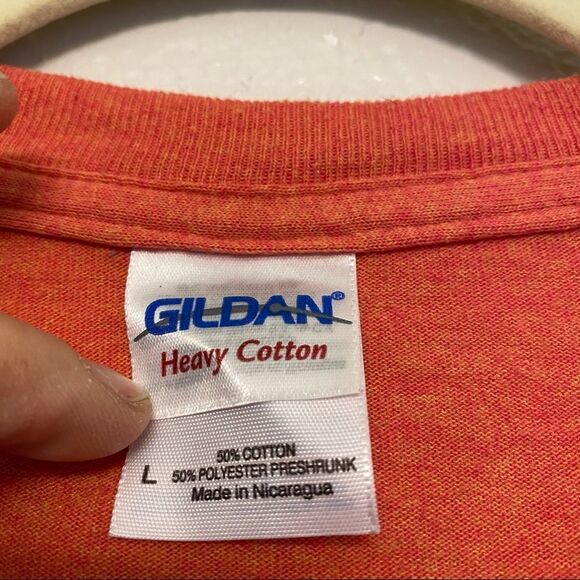 Duck Dynasty mens cotton blend Graphic T-Shirt-orange size L - Picture 5 of 7